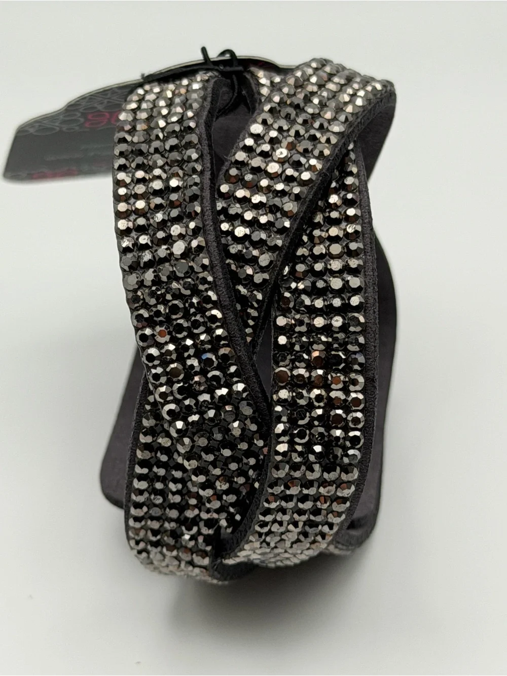 NWT paparazzi Nice Girls Finish Last Braided Bling Edgy Boho Leather Snap Cuff